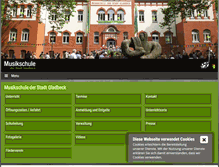 Tablet Screenshot of musikschule-gladbeck.de
